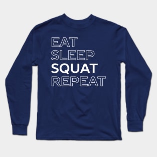 Funny Gym Squat T-Shirt Long Sleeve T-Shirt